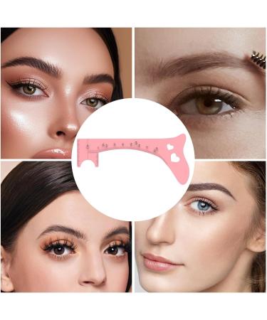 Eyebrow Template - Eye Brow Stencils for Women - Eyebrow Shaping Ruler Eye Makeup Aid Brow Measuring Tool for Beginners Eye Liner Eyelash Eyebrow Pink - Buy Online on GoSupps.com