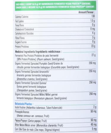 Harmonized Fermented Vegan Protein Natural Chocolate Flavour | 680 g - Buy Online on GoSupps.com
