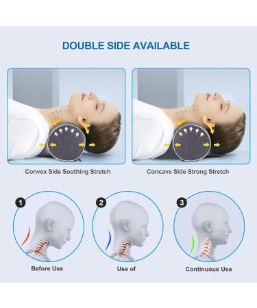 Odifit Cervical Pillow for Pain Relief | Memory Foam Neck Stretcher with Pillowcase | Neck Support Traction Relaxer for Muscle Tension & Spine Alignment - Grey - Buy Online on GoSupps.com