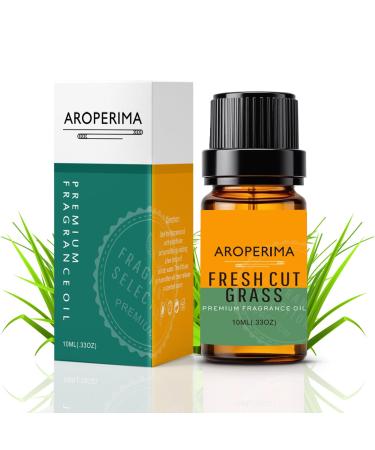 AROPERIMA Fresh Cut Grass Fragrance Oil, Premium Grade Scented Oil for Aroma Diffusers, Perfume, Candle and Soap Making - 10ml