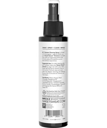 Sweet Sweat Waist Trimmer Cleaning Spray | Lemongrass & Sage Oil | Gym Equipment & Yoga Mat Cleaner - 8oz - Buy Online on GoSupps.com