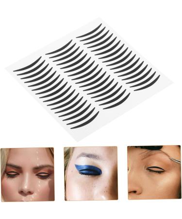  NULYLU 20 Sheets Black Double Eyelid Eyeliner Stickers Double Eyelid Tape Stickers for Fashion Eye Makeup Self-Adhesive Eyeliner Strip - Buy Online on GoSupps.com