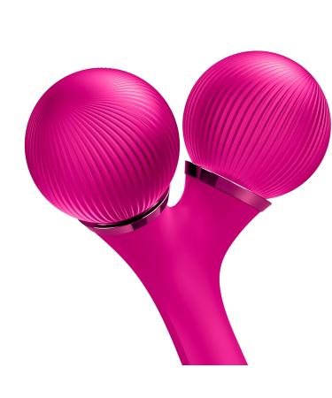 Geske SmartAppGuided Sonic Facial & Body Roller | 4-in-1 Dermaroller Device for Face & Body | Professional Facial Scooter | Defines & Shapes Skin in Magenta - Buy Online on GoSupps.com
