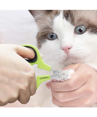 OneCut Pet Nail Clippers - Updated Claw Scissors for Cats Kittens & Small Dogs | Professional Nail Trimming Tools in Green - Buy Online on GoSupps.com