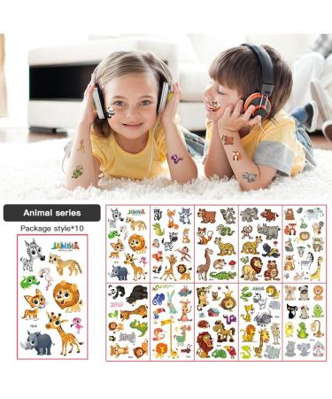 Jungle Animal, Insects, Sea Creatures Temporary Tattoos for Kids - 440pcs | Waterproof, Mixed Styles for Boys and Girls Group Activities - Buy Online on GoSupps.com