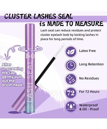 Lash Sealant 10ML - Clear Mascara for Cluster Lashes Waterproof Lash Extension Sealer Healthy Overnight Coating for Longer Lasting Results - Buy Online on GoSupps.com