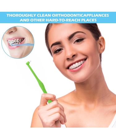 Buy 6-Pack Soft Slim Insert Stream Brushes for Braces & Orthodontic Care - Detailed Cleaning 3 Colors - Buy Online on GoSupps.com
