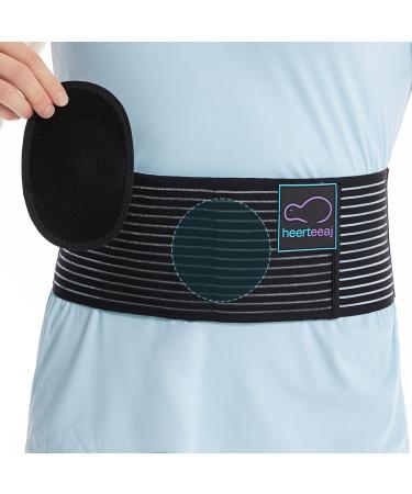 Umbilical Hernia Strap for Men and Women - Abdominal Support with Compression Pads - Supports the waist and abdomen after surgery postpartum and umbilical hernia assistance Large/X-Large (Pack of 1)