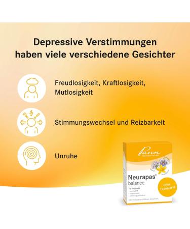 Neurapas Balance - 60 Tablets | Natural Antidepressant with St. John's Wort Passion Flower & Valerian for Mood Enhancement Relaxation & Calmness - Ideal for Mild Depressive Moods - Buy Online on GoSupps.com