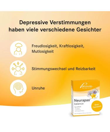 Neurapas Balance: 5 x 100 Tablets - Best Vegetable Antidepressant with St. John's Wort Passion Flower & Valerian - Relaxing & Calming Formula for Stress Relief - Buy Online on GoSupps.com