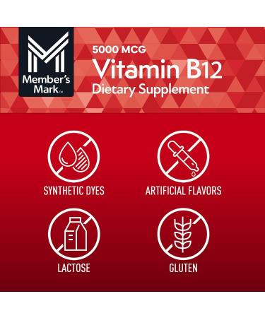 Member s Mark Vitamin B12 Quick Dissolve Tablets Cherry (300 Count) (2 Pack) - Buy Online on GoSupps.com