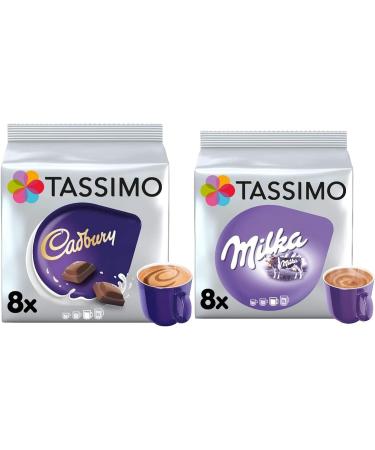 Tassimo Cadbury & Milka Hot Chocolate Pods Bundle - 16 Pods | Ultimate Hot Chocolate Combo - Buy Online on GoSupps.com