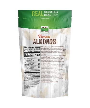 Buy Now Foods Tamari Almonds 7 oz - Healthy Snack | Gluten-Free, Delicious Flavor - Buy Online on GoSupps.com
