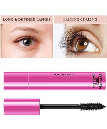 Bavokon Waterproof mascara extreme curl mascara Mascara with false eyelash effect 10 ml womens sweatresistant curling mascara for straight eyelashes black - Buy Online on GoSupps.com