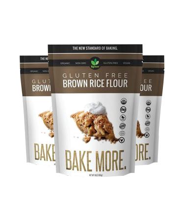 Big Green Organic Food Gluten-Free Brown Rice Flour - Kosher, Artisan Baking (1) - Buy Online on GoSupps.com