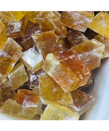 Natural Crystal Rough Natural Yellow Rough Selenite Slab Transparent Gypsum Specimen Can be Used for (Size : 200) (Size : 300g) - Buy Online on GoSupps.com