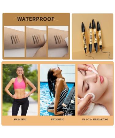 Shop 2-in-1 Magic Eyebrow Pencil | 2024 Upgraded Waterproof Microblading Pen - Light Brown & Black - Buy Online on GoSupps.com