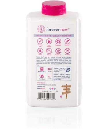 Forever New Baby Fabric Care Wash Liquid - Fragrance Free 32 fl oz (946 ml) | Gentle Detergent for Baby Clothes - Buy Online on GoSupps.com