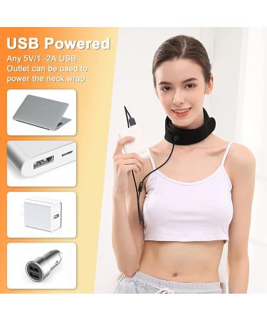 Graphene Times Heated Neck Cushion - Infrared Physiotherapy USB Wrap with Adjustable Temperature for Pain Relief - Buy Online on GoSupps.com