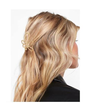 Brinie Silver Metal Hair Claw Clips for Women and Girls - Pack of 2 | Small Jumbo Shark Hair Clip for Styling - Hair Accessories - Buy Online on GoSupps.com