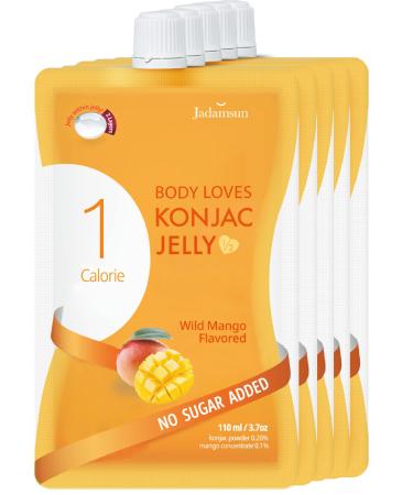 Jadamsun Body Loves Konjac Jelly (Mango, 20pc). 1 Calorie Smoothie with Zero Sugar.