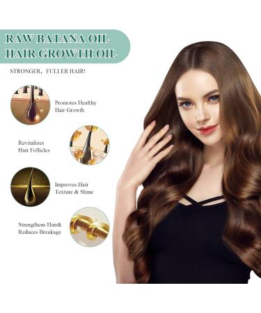 Nadiaen Batana Oil For Hair Growth Raw Batana Oil 100% Pure Unrefined Hair Mask Natural Organic Botana Oil from Honduras Hair Growth Conditioner for Scalp Hair Care for Women Men Repairs Damaged - Buy Online on GoSupps.com
