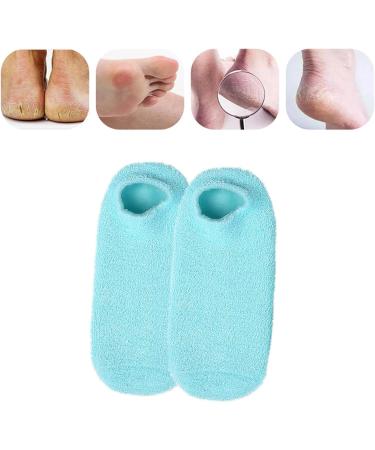 Foot Care Socks Moisturizing Nourishing Remove Cracked Dryness Skin Reusable Foot Gel Socks (Blue) - Buy Online on GoSupps.com