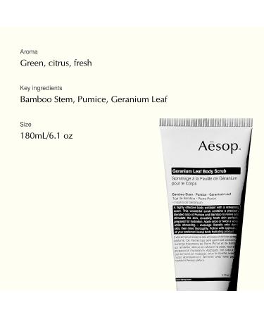 Aesop Gommage Leaf Body Scrub 6.1oz - Exfoliating Scrub for Smooth Skin - Buy Online on GoSupps.com