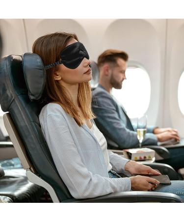 4 Pcs Silk Sleep Mask Set - Soft Satin Eye Covers for Sleeping & Travel - Elastic Strap Eyeshade for Men & Women - 4 Colors Available - Buy Online on GoSupps.com
