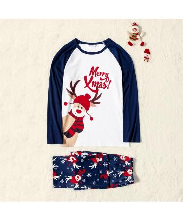 PatPat Family Matching Christmas Pajamas Set - Tree Snowflake & Letters Print Sleepwear in Dark Blue | Xmas Outfits for Women - Buy Online on GoSupps.com