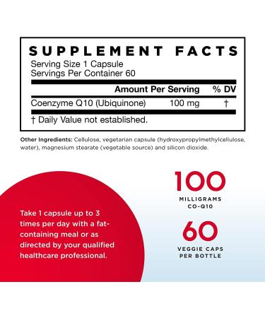 Buy Jarrow Formulas Co-Q10 100 mg - 60 Capsules | Heart Health & Energy Support - Buy Online on GoSupps.com