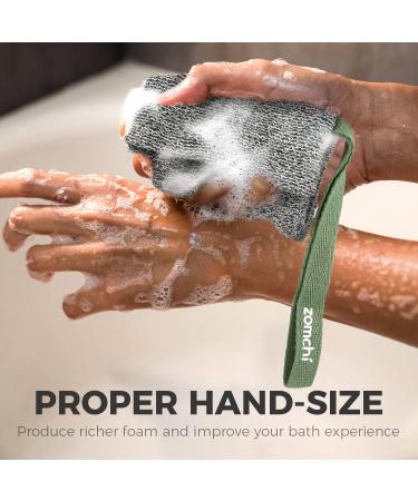 ZOMCHI 2 Pack Soap Bag for Deep Exfoliation - Dark Gray Soap Savers for Bar Soap in Shower - Buy Online on GoSupps.com
