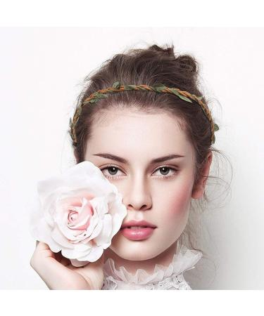 Beaupretty 10Pcs Flower Wreath Headband - DIY Rattan Garland Hairband for Wedding and Festivals - Buy Online on GoSupps.com