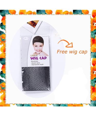 Nezuko Demon Slayer Cosplay Wig with Accessories - Long Curly Black Orange Gradient Kids Wig for Halloween Props - Buy Online on GoSupps.com