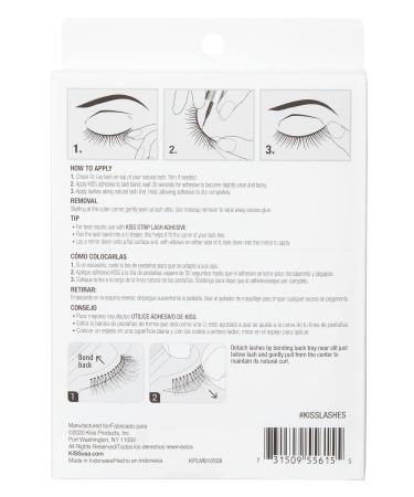 Kiss Looks So Natural Lashes 03 - Lightweight & Comfortable - Pack of 6 - Buy Online on GoSupps.com