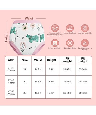 Yufanlili 8 Pack Baby Potty Training Underwear Cotton Toddler Absorbent Training Pants Toddlers Pee Training Diaper Underwear 2T-3T Pink 2-3T Pink - Buy Online on GoSupps.com