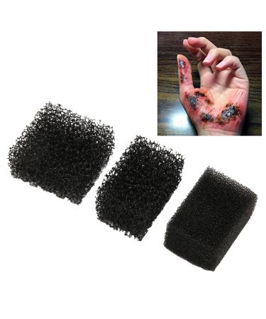 Stipple Sponges 3Pcs Assorted Textures Soft Widely Used Halloween Makeup Sponges for Cosplay Stage Party