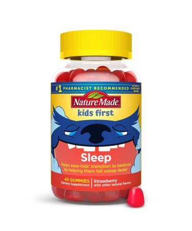Nature Made Kids First Sleep Melatonin Gummies 100% Drug-Free Sleep Aid Kids Sleep Gummies for Restful Sleep 45 Count 45 Count (Pack of 1)