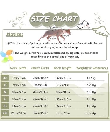 Pumyporeity Cat Cotton Clothing | Warm Sweater for Sphynx Hairless Cats | Soft Jumper & Costume Vest (Green M) - Buy Online on GoSupps.com