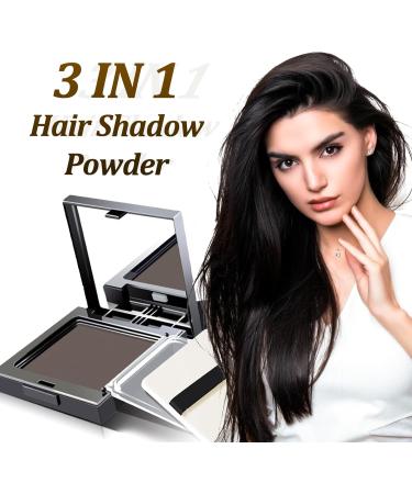 Instant Hairline Shadow Powder - Quick Cover Grey Hair Root Concealer for Hair Regrowth - Windproof & Sweatproof Hair Touch-Up - Long Lasting with Mirror & Puff (Grey) - Buy Online on GoSupps.com
