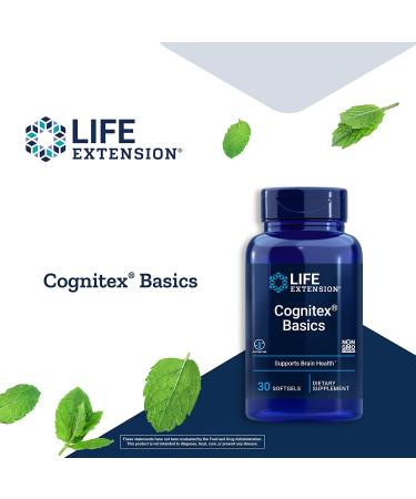 Life Extension Cognitex Basics - 30 Softgels for Enhanced Cognitive Support - Buy Online on GoSupps.com