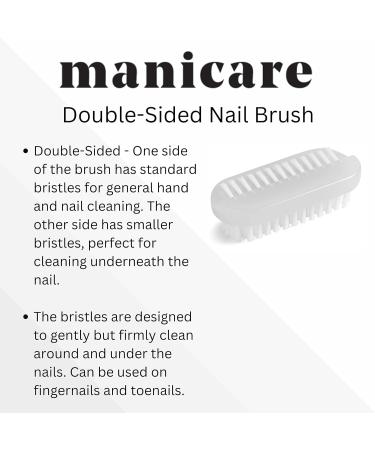 Manicare Plastic Nail Brush - Double Sided Hand and Nail Cleaning Brush - Buy Online on GoSupps.com