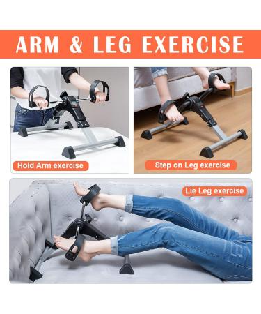 GOREDI Pedal Exerciser - Fitness Folding Peddler for Arm & Leg Workout with LCD Display - Buy Online on GoSupps.com