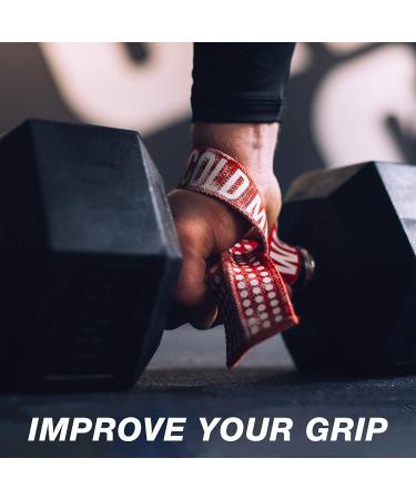 Warm Body Cold Mind V1 Lifting Straps | Olympic Weightlifting Gear for Strength Training Bodybuilding CrossFit & Gym - Wrist Wraps in Marine/Orange - Buy Online on GoSupps.com