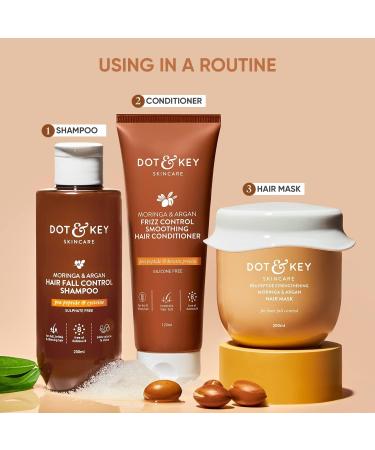 The D'ot & Key Moringa Argan Shampoo & Conditioner Combo | Shampoo 200ml Conditioner 120ml - Buy Online on GoSupps.com