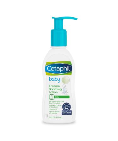 Cetaphil Baby Eczema Soothing Lotion  Colloidal Oatmeal  Paraben Free  Hypoallergenic  Dry Skin  5 Fluid Ounce