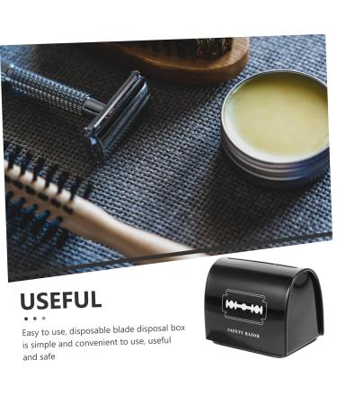 Minkissy Stainless Steel Storage Box for Barber Shaving Blades | Secure Razor Disposal Case & Blade Relaxing Box - Buy Online on GoSupps.com