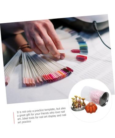 minkissy 2 Sets Nail Holder Fake Nail Tip Stand Nail Art Nail Tip Stand Pumpkin Magnetic Base Metal Brackets Nail Practice Base Fingernail Display Stand Pedicure Storage Rack Alloy - Buy Online on GoSupps.com