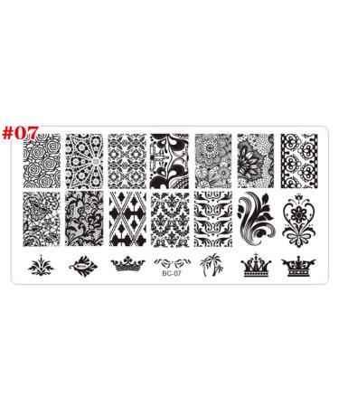 Frcolor 4pcs Nail Art Stamping Plates Set - Manicure Templates & Printing Stencils for Perfect Nail Designs | International Shipping Available - Buy Online on GoSupps.com
