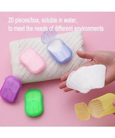 XXYXXY Portable Disposable Travel Hand Soap Sheets - 20 Boxes (400 Sheets) - Perfect for Hygiene On-the-Go - Random Colors Available - Buy Online on GoSupps.com